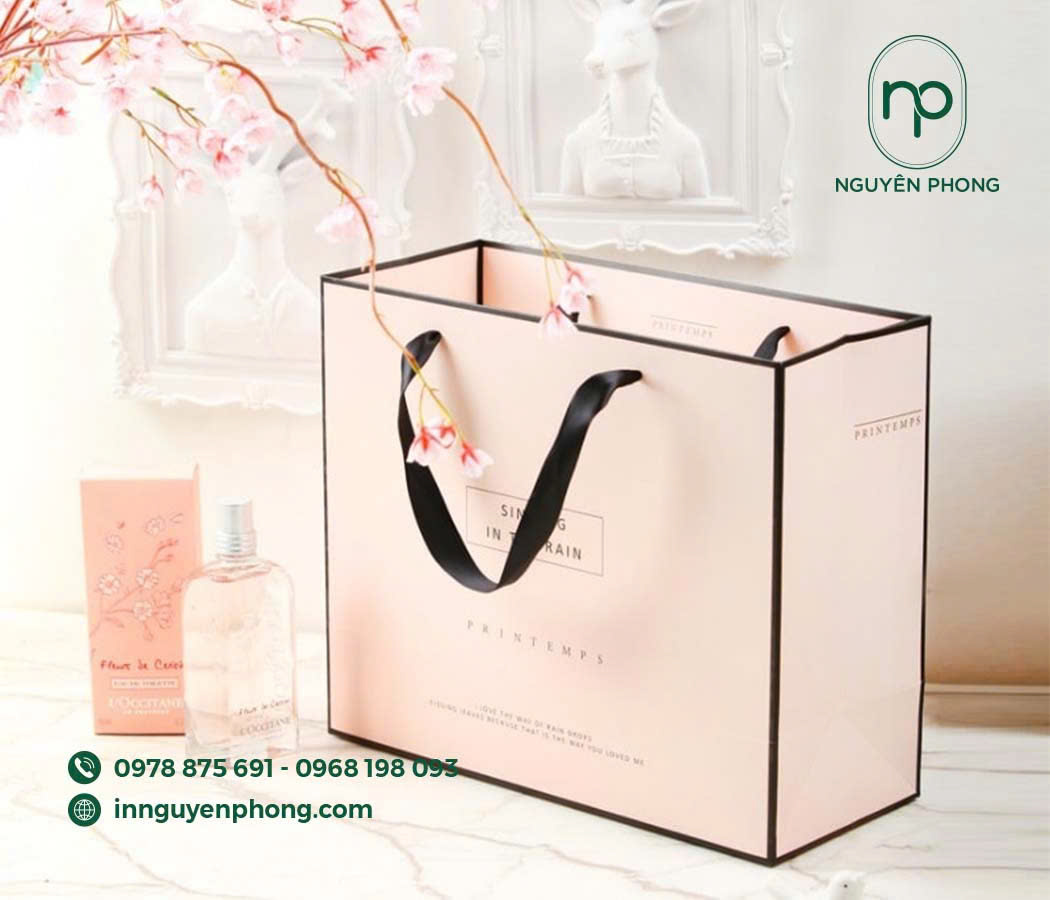 Mẫu túi giấy đựng mỹ phẩm 